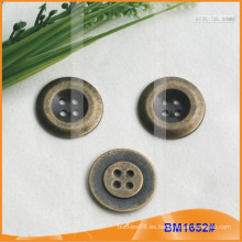 Botón de aleación de zinc y botón de metal y botón de costura de metal BM1652